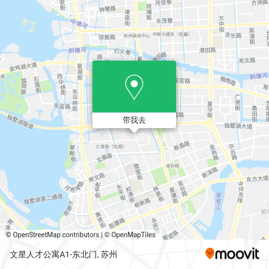文星人才公寓A1-东北门地图