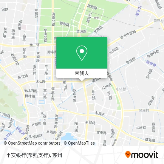 平安银行(常熟支行)地图