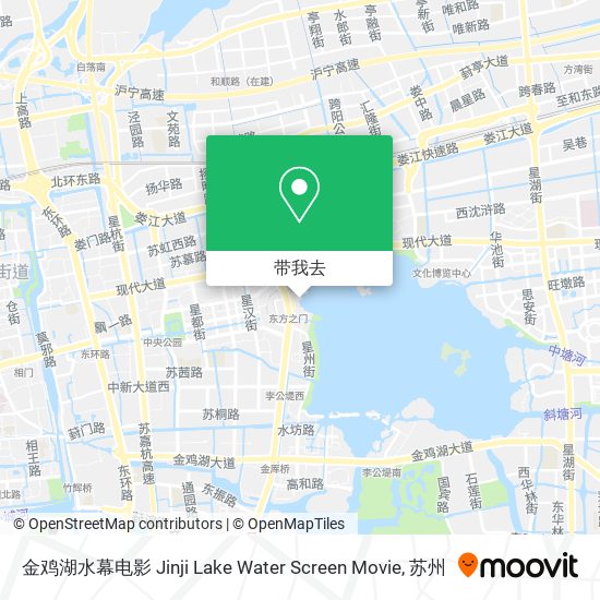 金鸡湖水幕电影 Jinji Lake Water Screen Movie地图