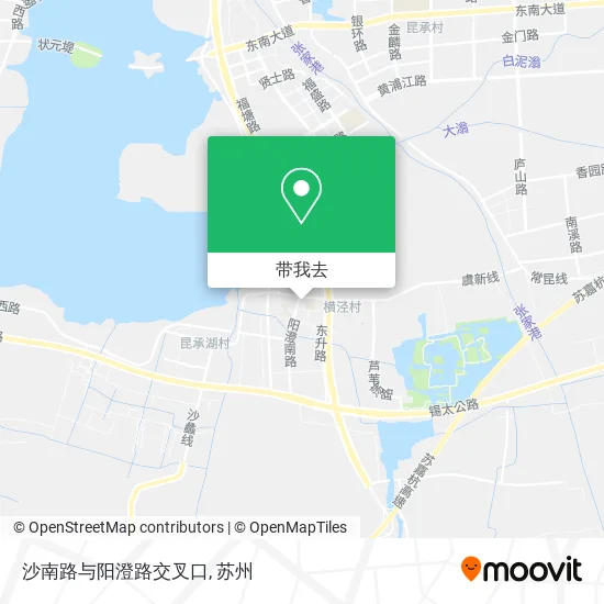 沙南路与阳澄路交叉口地图