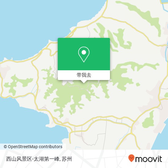 西山风景区-太湖第一峰地图
