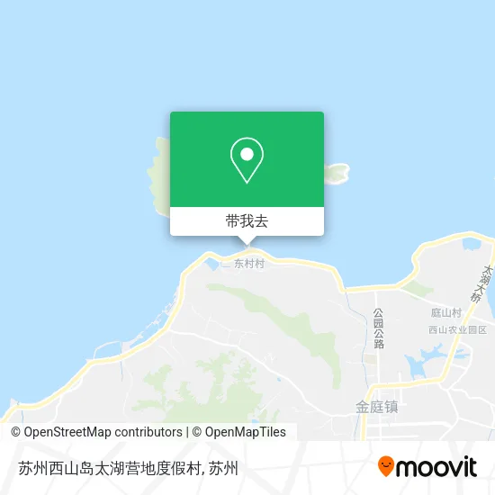 苏州西山岛太湖营地度假村地图