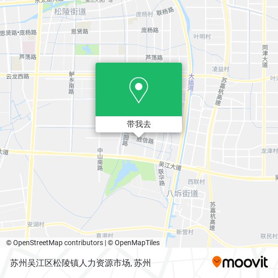 苏州吴江区松陵镇人力资源市场地图