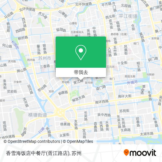 香雪海饭店中餐厅(胥江路店)地图