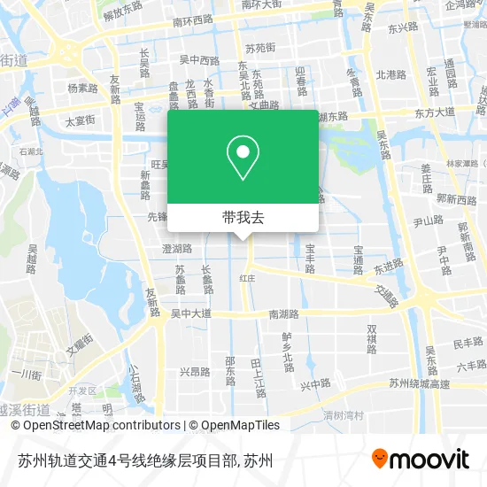 苏州轨道交通4号线绝缘层项目部地图