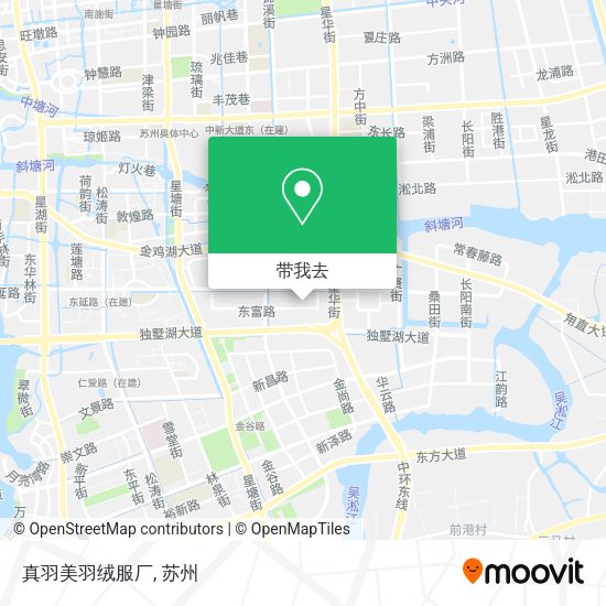 真羽美羽绒服厂地图