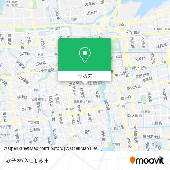 狮子林(入口)地图