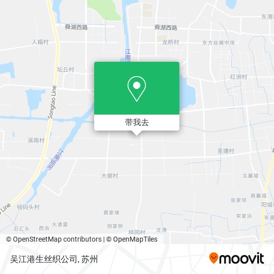 吴江港生丝织公司地图