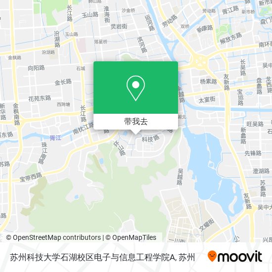 苏州科技大学石湖校区电子与信息工程学院A地图