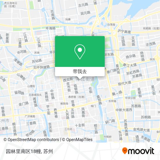 园林里南区18幢地图