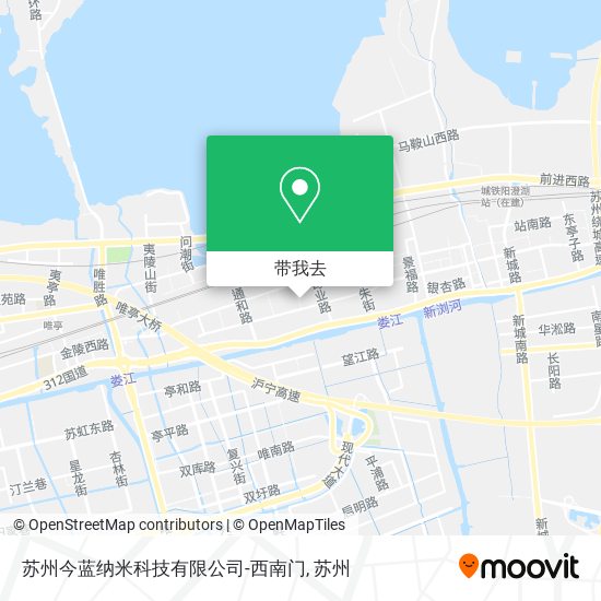 苏州今蓝纳米科技有限公司-西南门地图