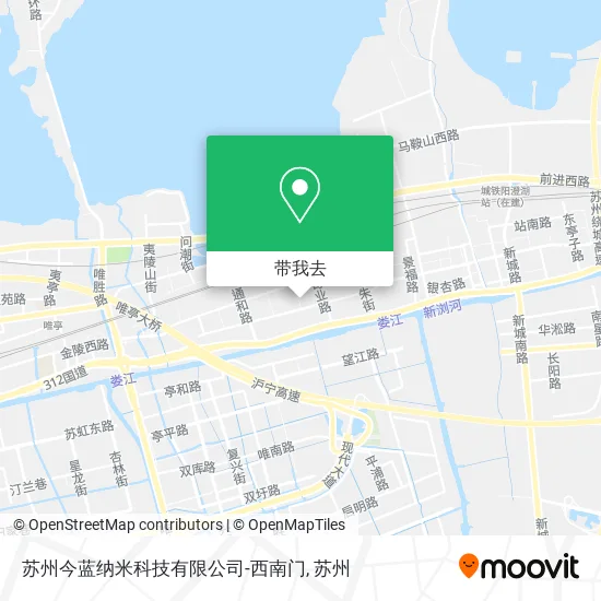 苏州今蓝纳米科技有限公司-西南门地图