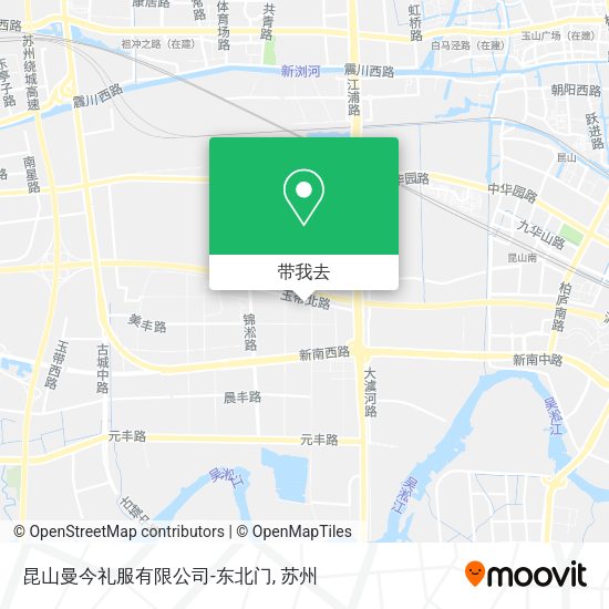昆山曼今礼服有限公司-东北门地图