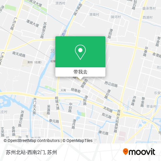 苏州北站-西南2门地图