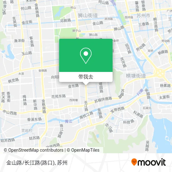 金山路/长江路(路口)地图