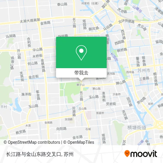 长江路与金山东路交叉口地图