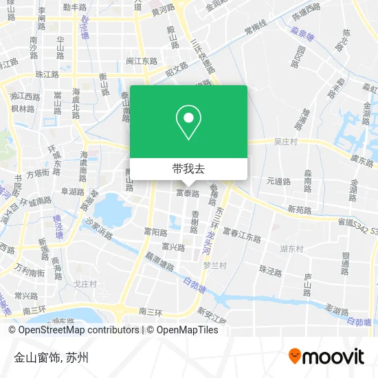 金山窗饰地图