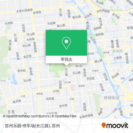 苏州乐园-停车场(长江路)地图