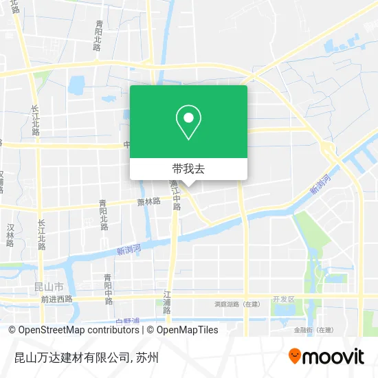 昆山万达建材有限公司地图