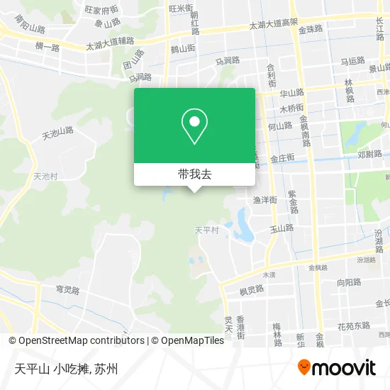 天平山 小吃摊地图