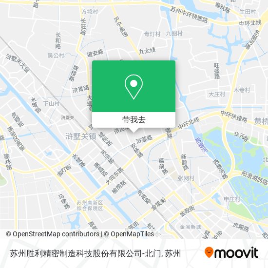 苏州胜利精密制造科技股份有限公司-北门地图