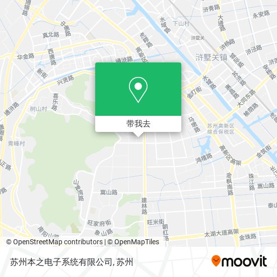 苏州本之电子系统有限公司地图