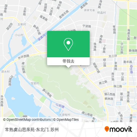 常熟虞山思亲苑-东北门地图