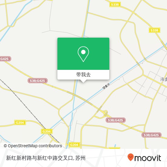 新红新村路与新红中路交叉口地图
