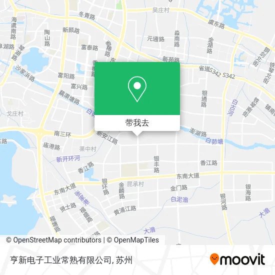 亨新电子工业常熟有限公司地图