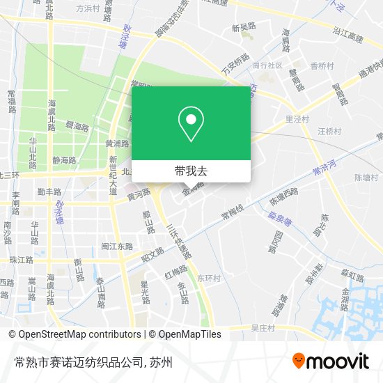常熟市赛诺迈纺织品公司地图