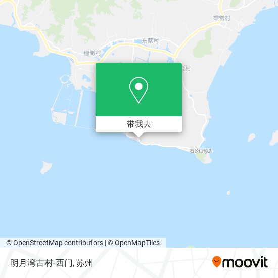 明月湾古村-西门地图