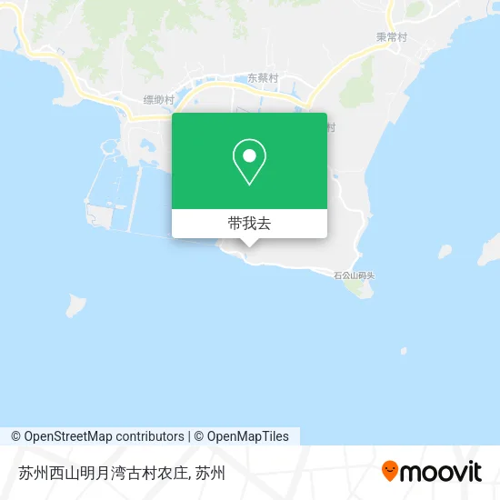 苏州西山明月湾古村农庄地图