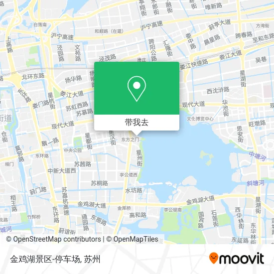 金鸡湖景区-停车场地图