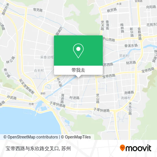 宝带西路与东欣路交叉口地图
