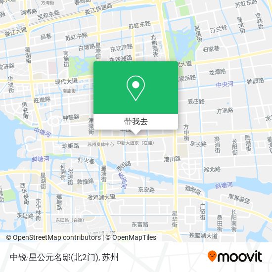 中锐·星公元名邸(北2门)地图