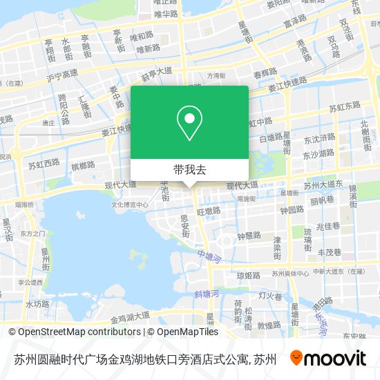 苏州圆融时代广场金鸡湖地铁口旁酒店式公寓地图