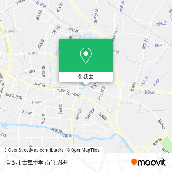 常熟市古里中学-南门地图