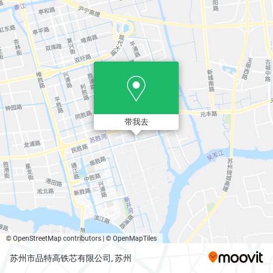 苏州市品特高铁芯有限公司地图