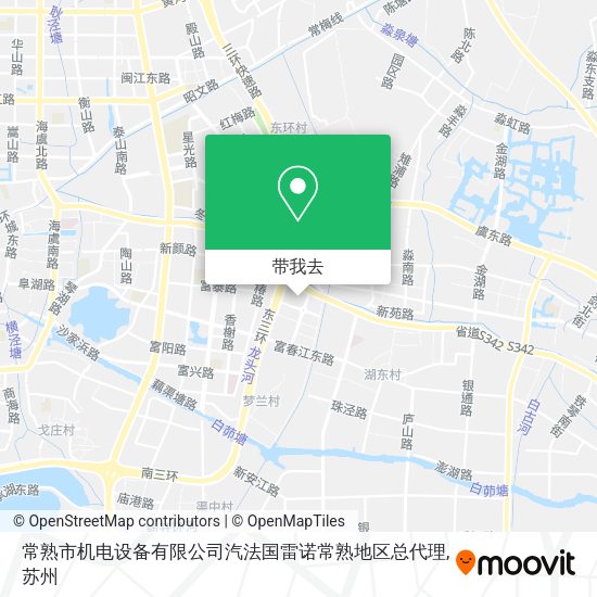 常熟市机电设备有限公司汽法国雷诺常熟地区总代理地图