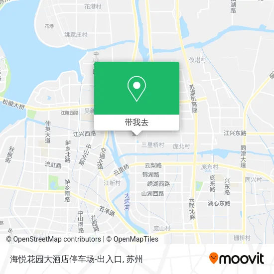 海悦花园大酒店停车场-出入口地图