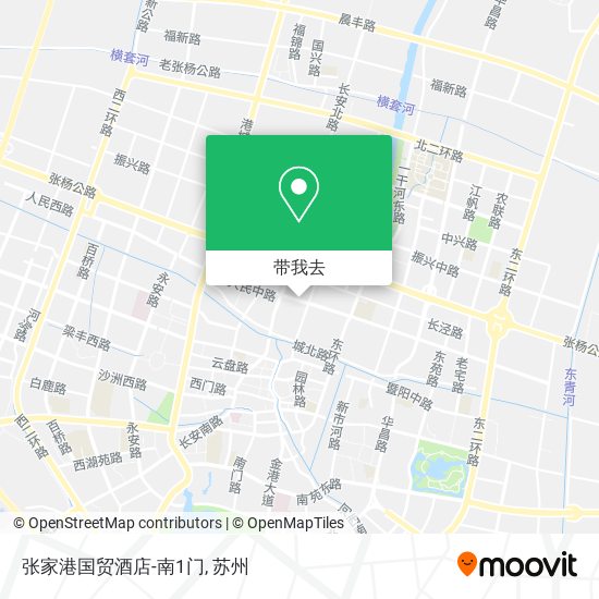 张家港国贸酒店-南1门地图