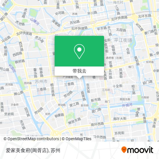 爱家美食府(阊胥店)地图