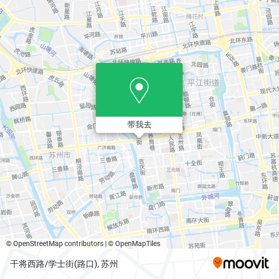 干将西路/学士街(路口)地图