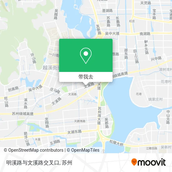 明溪路与文溪路交叉口地图