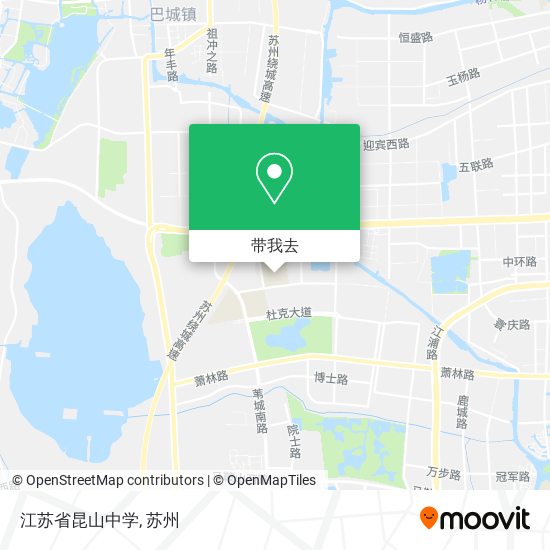 江苏省昆山中学地图