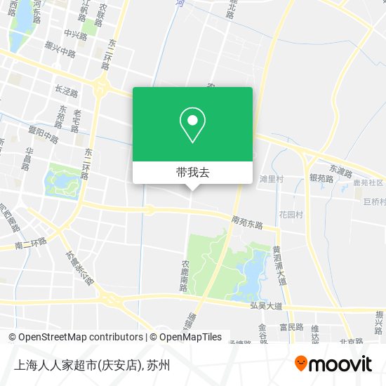 上海人人家超市(庆安店)地图