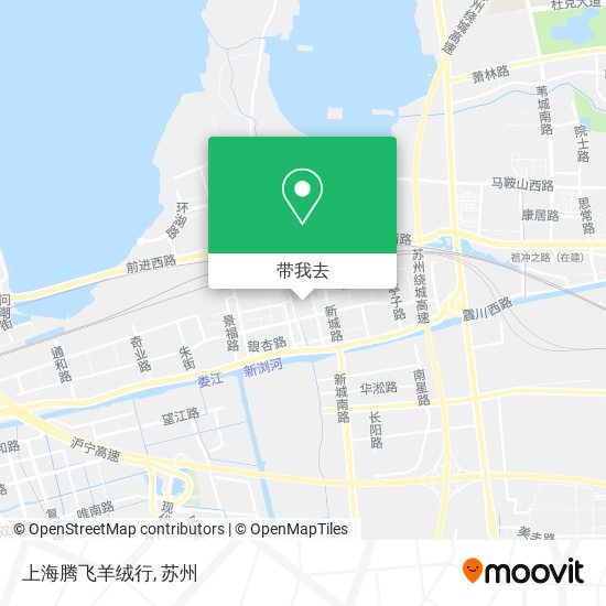 上海腾飞羊绒行地图