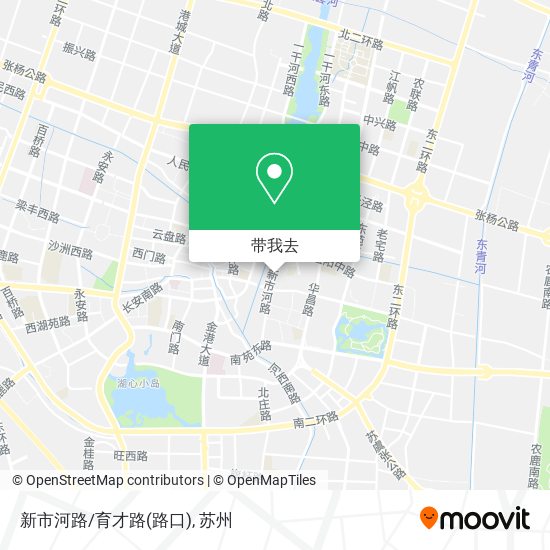 新市河路/育才路(路口)地图