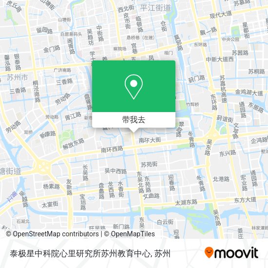 泰极星中科院心里研究所苏州教育中心地图