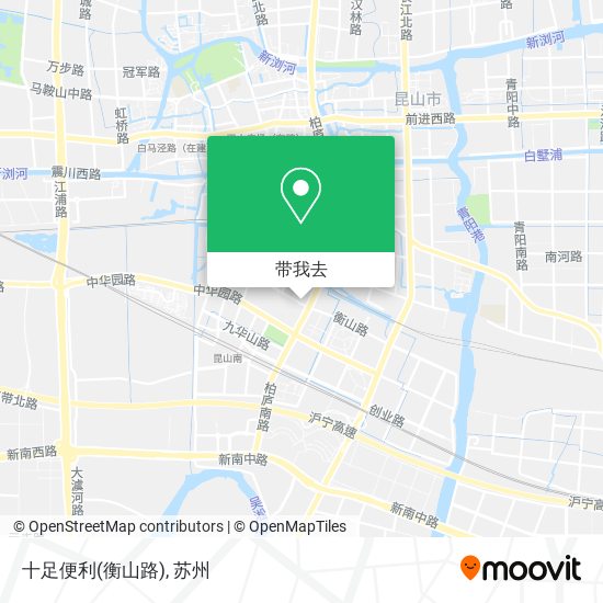 十足便利(衡山路)地图